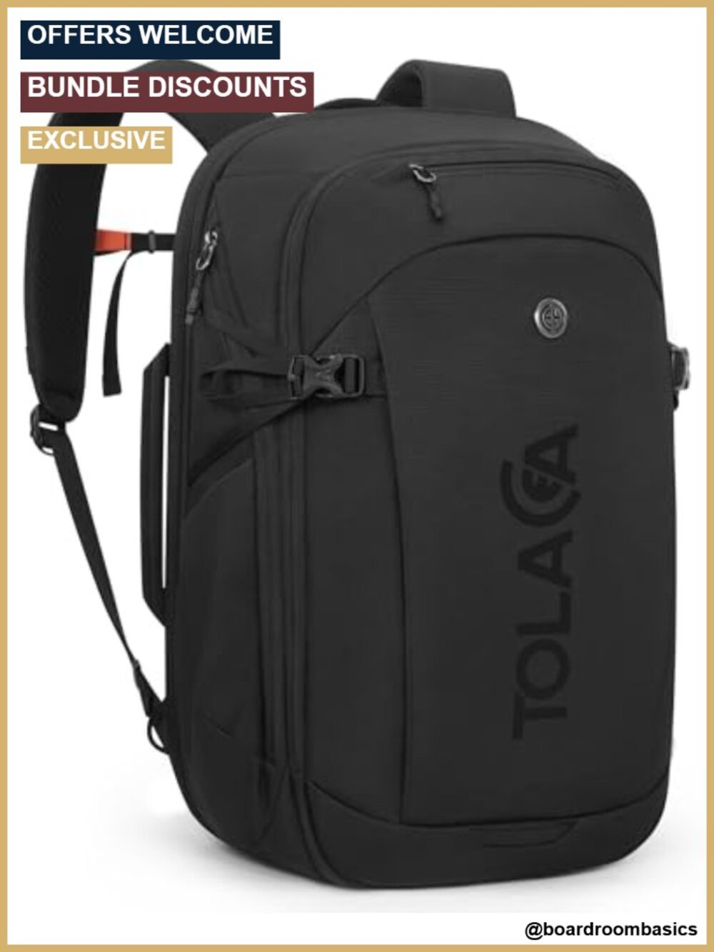 32L Travel Laptop Backpack 15.6" Carry On Daypack Work Business Anti-Theft
